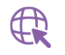 Globe cursor icon